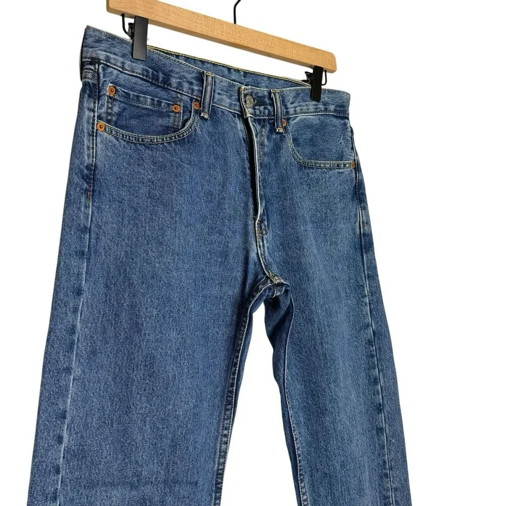 Levi's Mens 505‎ Jeans 32x34 100% cotton Straight Leg